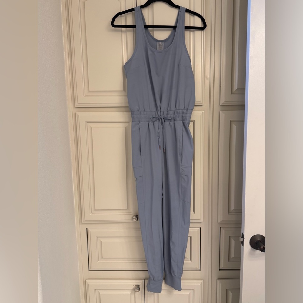 Light Blue Sleeveless Jumpsuit